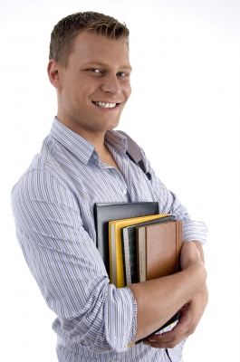College Guy with Books