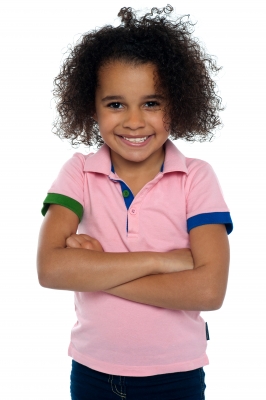 girl in pink